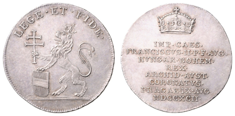 FRANCIS II / I (1792 - 1806 - 1835)&nbsp;
Silver Jeton Coronation of Francis II...