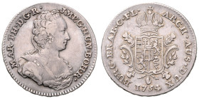 MARIA THERESA (1740 - 1780)&nbsp;
1/2 Ducanton, 1754, Antwerpen, 16,57g, Früh 1622&nbsp;

VF | VF