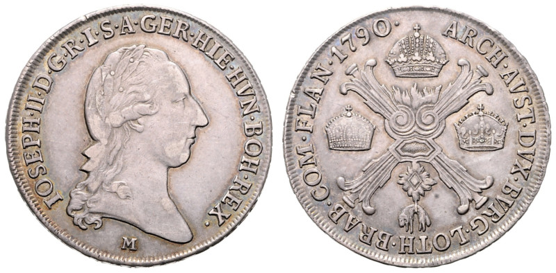 JOSEPH II (1765 - 1790)&nbsp;
1/2 Thaler, 1790, M, 14,7g, Früh 1406&nbsp;

ab...