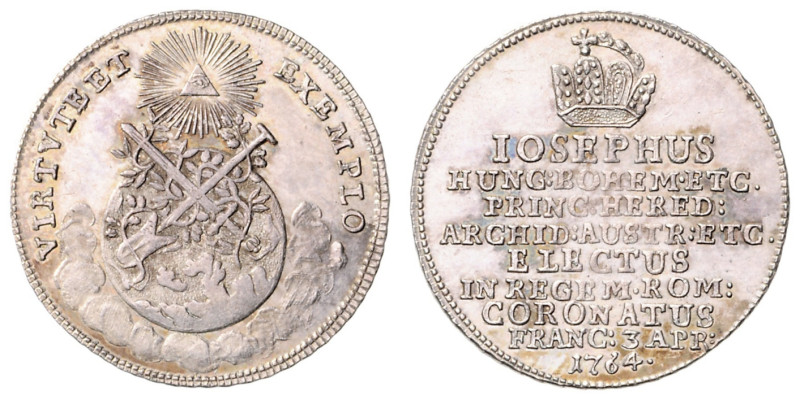 JOSEPH II (1765 - 1790)&nbsp;
Silver Jeton Coronation of Joseph II as Holy Roma...