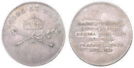 LEOPOLD II (1790 - 1792)&nbsp;
Silver Jeton Coronation of Maria Luisa as Bohemian Queen 12. 9. 1791 in Prague, 1791, 4,37g, 25 mm, Ag 900/1000, Nov X...