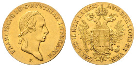 FRANCIS II / I (1792 - 1806 - 1835)&nbsp;
1 Ducat, 1830, E, 3,48g, Früh 105&nbsp;

EF | EF