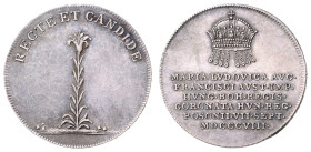 FRANCIS II / I (1792 - 1806 - 1835)&nbsp;
Silver Jeton Coronation of Maria Ludovika as Hungarian Queen 7. 9. 1808 in Pressburg (large), 1808, 4,38g, ...