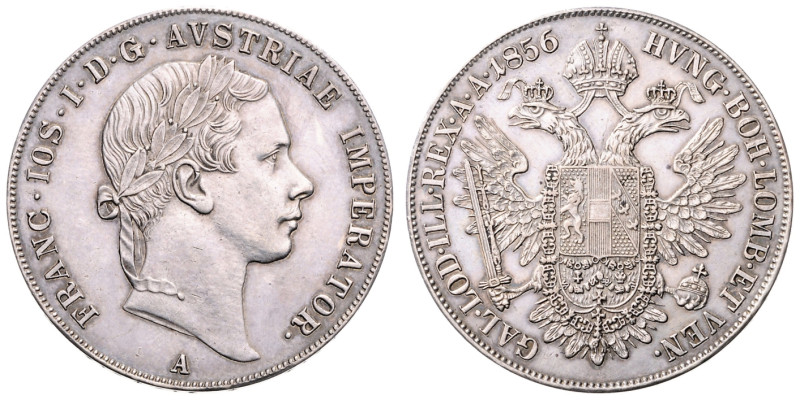 FRANZ JOSEPH I (1848 - 1916)&nbsp;
1 Thaler, 1856, A, 25,94g, Früh 1354&nbsp;
...