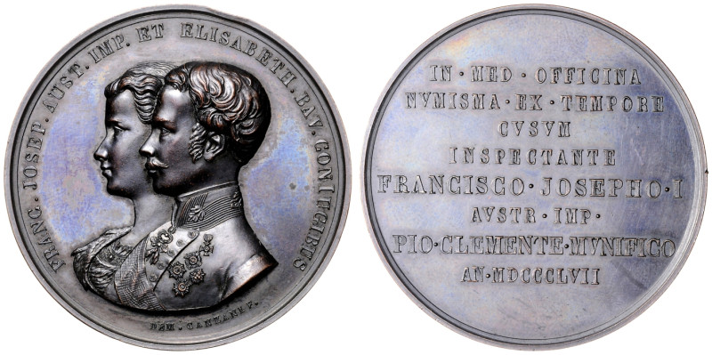 FRANZ JOSEPH I (1848 - 1916)&nbsp;
AE Medal To commemorate the Visit of the imp...