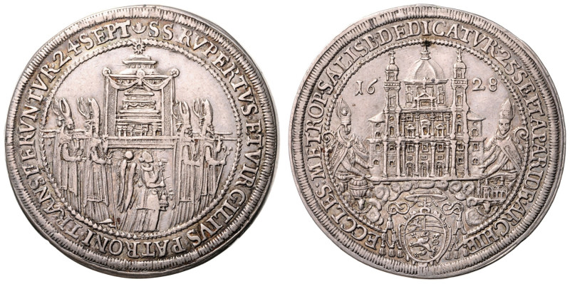 PARIS LODRON (1619 - 1653)&nbsp;
1 Thaler, 1628, 28,38g, Zöt 1437&nbsp;

abou...