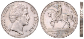 LUDWIG I of BAVARIA (1825 - 1848)&nbsp;
2 Thaler, 1839, 37,1g, Thun 77&nbsp;

about EF | about EF