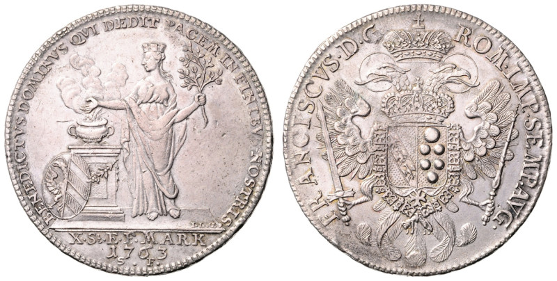NUREMBERG&nbsp;
1 Thaler Francis I Stephen, 1763, 27,88g, Dav 2488&nbsp;

VF ...