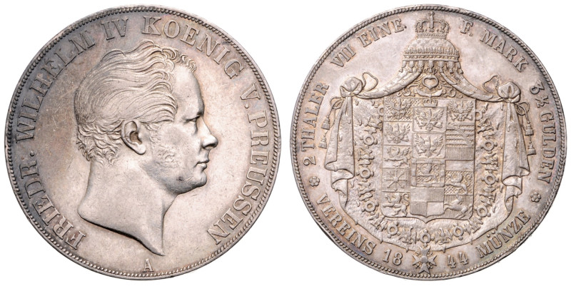 FRIDRICH WILHELM IV (1840 - 1861 )&nbsp;
2 Thaler, 1844, 37,05g, Thun 253&nbsp;...