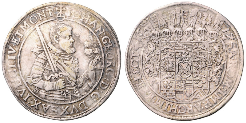 JOHANN GEORG I (1615 - 1656)&nbsp;
1 Thaler, 1617, 28,94g, Dav 7591&nbsp;

VF...