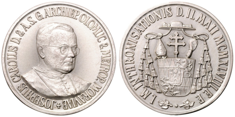 COINS | MEDALS&nbsp;
Silver Medal Archbishopric Olmütz, Karel Josef Matocha (En...