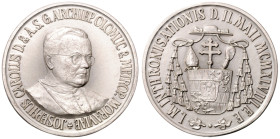 COINS | MEDALS&nbsp;
Silver Medal Archbishopric Olmütz, Karel Josef Matocha (Enthronement), 1948, Kremnica, 52,49g, 50 mm, Ag 987/1000, R. Doležal&nb...