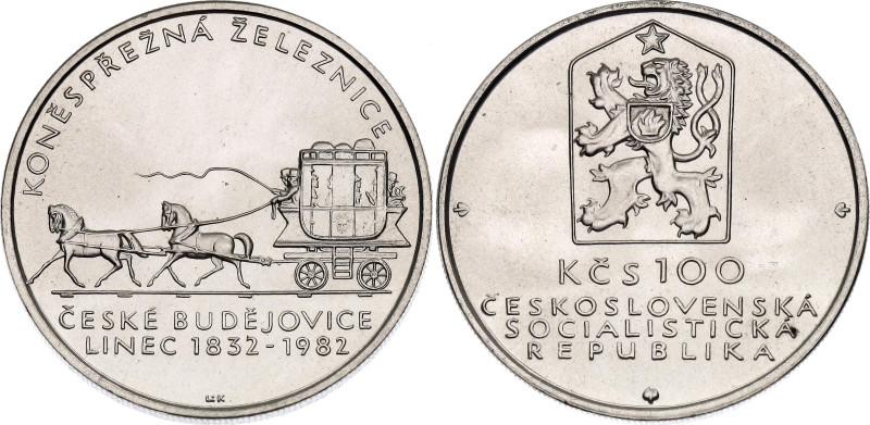 Czechoslovakia 100 Korun 1982

KM# 107, N# 20225; Silver 9 g.; 150 Years - Hor...