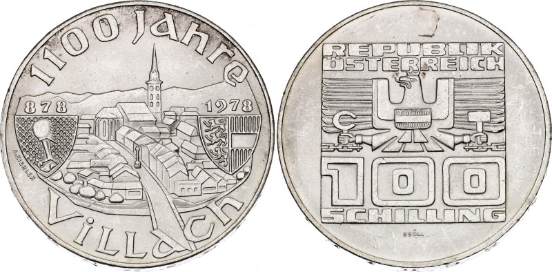 Austria 100 Schilling 1978

KM# 2940, N# 13379; Silver 23.94 g.; 1100th Annive...