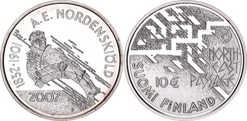 Finland 10 Euro 2007

KM# 134, Schön# 134, N# 13347; Silver 25.5 g., Proof; 17...