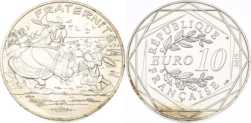 France 10 Euro 2015

KM# 2213, N# 77151; Silver 17.00 g.; Values of the Republ...