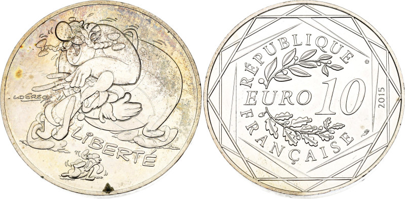 France 10 Euro 2015

KM# 2274, N# 71277; Silver 17.00 g.; Values of the Republ...