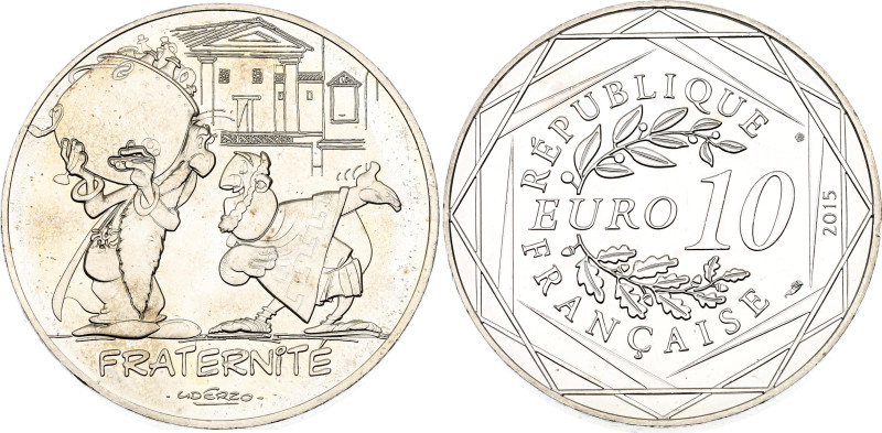 France 10 Euro 2015

KM# 2279, N# 71283; Silver 17.00 g.; Values of the Republ...