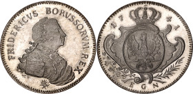 German States Prussia 1 Taler 1741 EGN Restrike

KM# 232; Silver (.925) 25.95 g., 40 mm., Proof; Frederick II; With nice toning