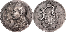 Germany - Empire Silver Medal "25th Anniversary of the Marriage of William II and Augusta Victoria" 1906

Marienburg# 10498; Silver (.950) 17.02 g.,...