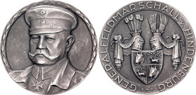 Germany - Empire Silver Medal "General Field Marshal Hindenburg" 1914 (ND)

Zetzmann# 6010; Silver (.800) 17.95 g., 34 mm,; By Eue/Grünthal; Obv: Po...