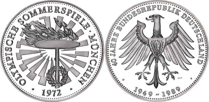 Germany - FRG Silver Medal "40th Anniversary of the Federal Republic of Germany ...