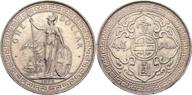 Great Britain 1 Dollar 1898 B

KM# T5, N# 8472; Silver 26.95 g.; Victoria; Bri...