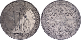 Great Britain 1 Dollar 1900 B

KM# T5, N# 8472; Silver 26.95 g.; Victoria; British Trade Dollar; Bombay Mint; XF+