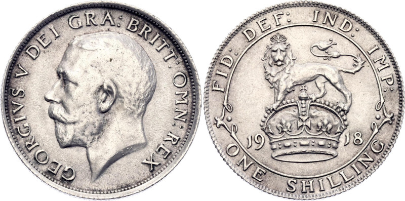 Great Britain 1 Shilling 1918

KM# 816, N# 4717; Silver 5.66 g.; George V; UNC...