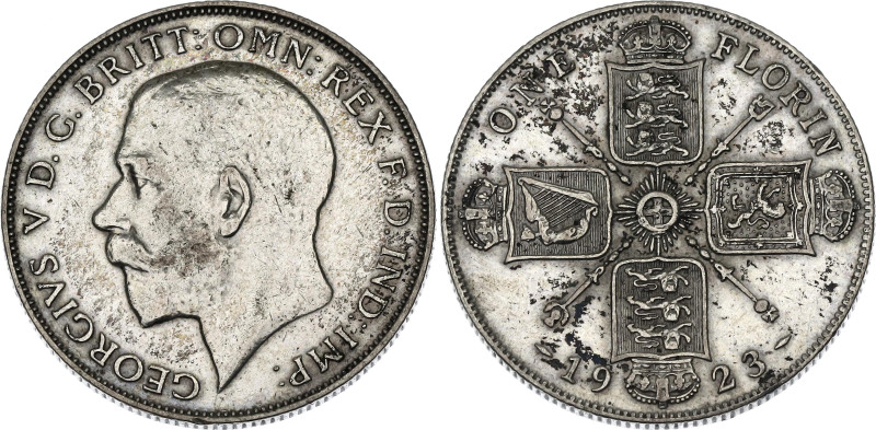 Great Britain 1 Florin 1923

KM# 817a, N# 21946; Silver 11.31 g.; George V; XF