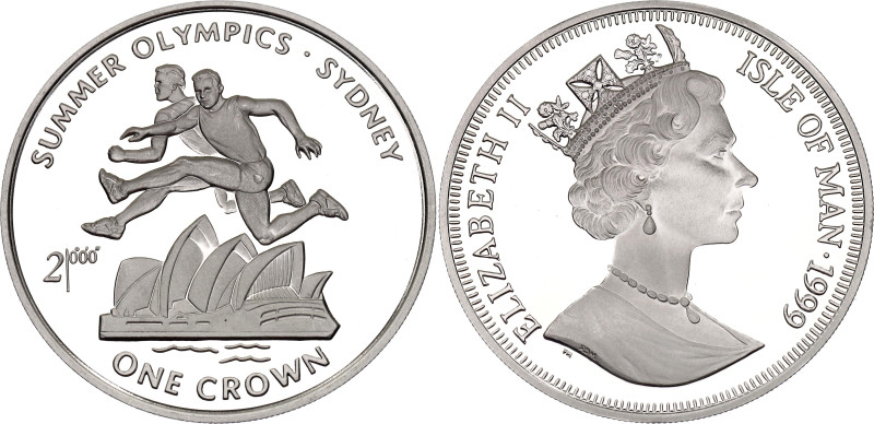 Isle of Man 1 Crown 1999 PM

KM# 930a, N# 154442; Silver 28.28 g., Proof; Eliz...