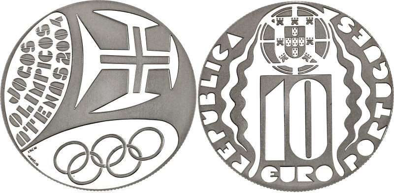 Portugal 10 Euro 2004 INCM

KM# 759a, N# 17644; Silver 27 g., Proof; XXVIII Su...