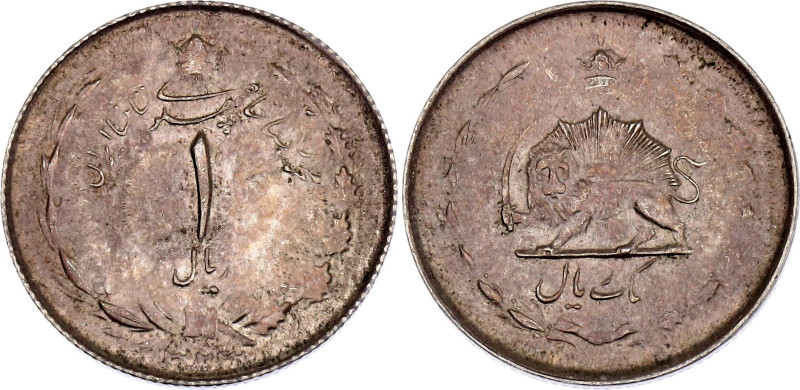 Iran 1 Rial 1944 SH 1323

KM# 1143, N# 10723; Silver 1.60 g.; Mohammad Reza Pa...