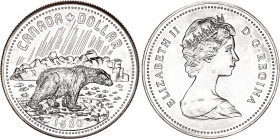 Canada 1 Dollar 1980

KM# 128, N# 23272; Silver 23.32 g., Prooflike; Elizabeth II; 100th Anniversary of the Arctic Territories