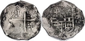 Mexico 8 Reales 1621 - 1665 (ND)

KM# 45, N# 15000; Silver 26.58 g.; Felipe IV; Mexico Mint; Macuquin; VF