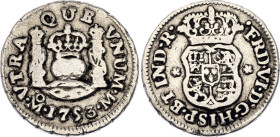 Mexico 1/2 Real 1753 Mo

KM# 67.1, N# 15055; Silver; Fernando VI; Mexico Mint; VF