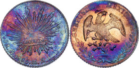 Mexico 8 Reales 1884 Mo MH

KM# 377.10, N# 7394; Silver 27.07 g.; Mexico Mint; XF/XF+ with a wonderful multicolor artificial patina