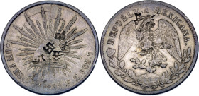 Mexico 1 Peso 1898 Zs FZ With Chopmarks

KM# 409.3, N# 11588; Silver 27.07 g.; XF with nice toning