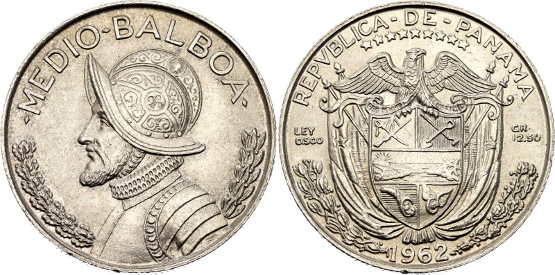 Panama 1/2 Balboa 1962

KM# 12.2, N# 14316; Silver 12.50 g.; London Mint; UNC ...