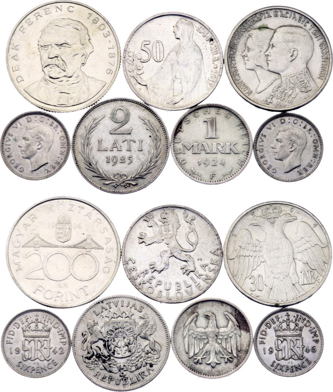 Europe Lot of 7 Coins 1924 - 1994

Various Countries, Dates & Denominations; S...