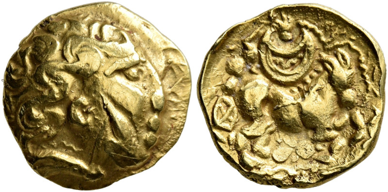 NORTHEAST GAUL. Atrebates. 3rd to early 2nd century BC. Quarter Stater (Gold, 12...