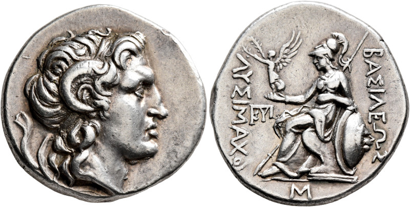 KINGS OF THRACE. Lysimachos, 305-281 BC. Tetradrachm (Silver, 30 mm, 16.78 g, 9 ...