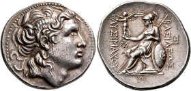 KINGS OF THRACE. Lysimachos, 305-281 BC. Tetradrachm (Silver, 31 mm, 17.27 g, 10 h), Amphipolis, circa 288/7-282/1. Diademed head of Alexander the Gre...