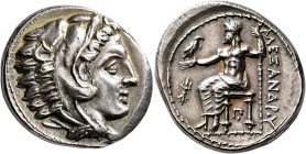 KINGS OF MACEDON. Alexander III ‘the Great’, 336-323 BC. Tetradrachm (Silver, 28 mm, 17.13 g, 9 h), Amphipolis (?), struck under Kassander, circa 316-...