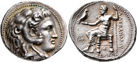 KINGS OF MACEDON. Alexander III ‘the Great’, 336-323 BC. Tetradrachm (Silver, 29 mm, 17.14 g, 11 h), Babylon I, struck under Seleukos I, circa 311-300...