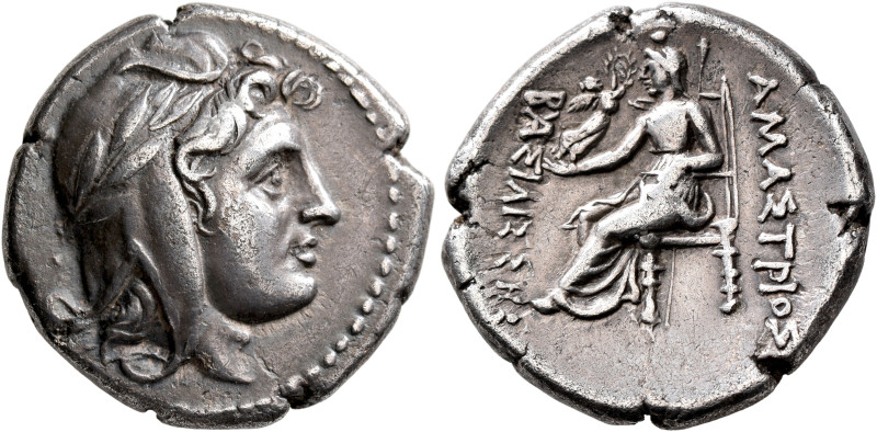 KINGS OF PAPHLAGONIA. Amastris, circa 300-285 BC. Stater (Silver, 22 mm, 9.58 g,...