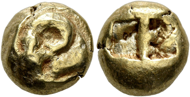 IONIA. Uncertain. Circa 650-600 BC. Trite or 1/3 Stater (Electrum, 11 mm, 4.58 g...