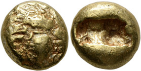 IONIA. Ephesos. Circa 650-600 BC. Trite or 1/3 Stater (Electrum, 12 mm, 4.66 g), Lydo-Milesian standard. Bee viewed from above. Rev. Incuse punch comp...