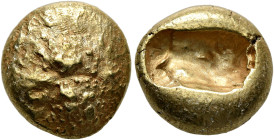 IONIA. Ephesos. Circa 650-600 BC. Trite or 1/3 Stater (Electrum, 12 mm, 4.58 g), Lydo-Milesian standard. Bee viewed from above. Rev. Incuse punch comp...