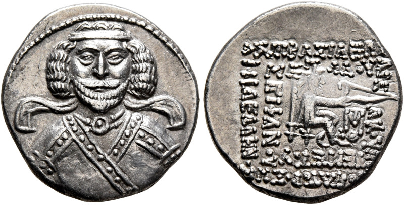 KINGS OF PARTHIA. Phraates III, circa 70/69-58/7 BC. Drachm (Silver, 19 mm, 4.08...